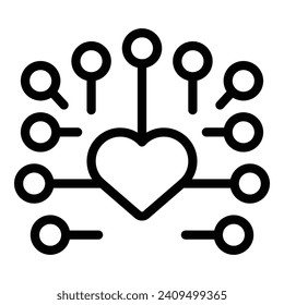 Support help like icon outline vector. Integrity law. Core culture