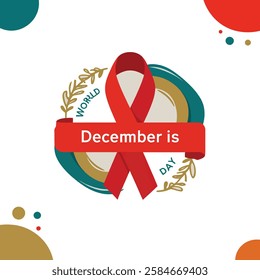 Support HIV Awareness – World AIDS Day Graphic Design
