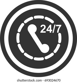 Support icon , circle sign design