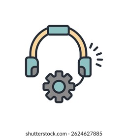 support icon collection .design style with background