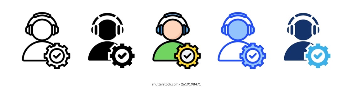 Support Icon Collection With Multiple Styles