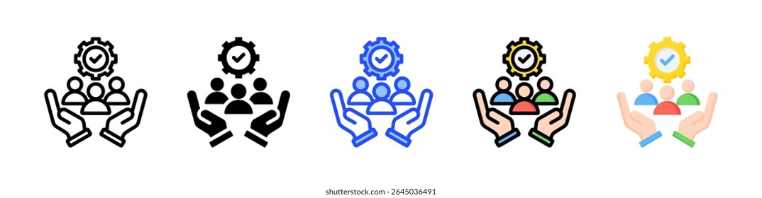 Support Icon Collection With Multiple Styles