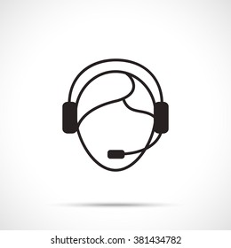 Support icon. Customer support service. 