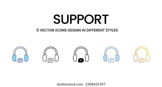 Compatibilidad con el diseño de iconos en estilo Cinco con el paso editable. Línea, Sólido, Línea plana, Color de tono Duo y Línea de degradado de color. Adecuado para diseño de páginas Web, aplicaciones móviles, UI, UX y GUI.