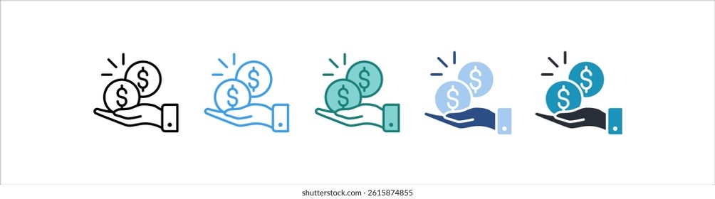 Support Icon In Different Style Vector