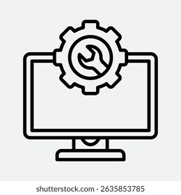 Elemento De Ícone De Suporte De Ti Para Design