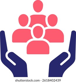 Support Icon Fill Vector Illustration