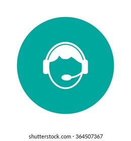 Support icon. Flat vector illustration EPS 10