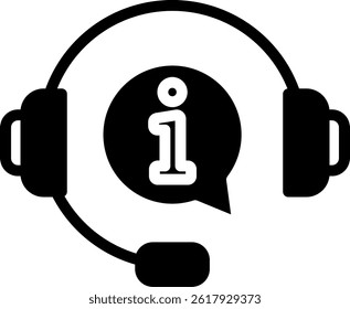 Support Icon Glyph Vector Illustration