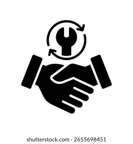Support Icon Glyph Vector Illustration