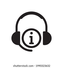 icono de soporte - icono del centro de llamadas de información
