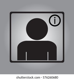 Support icon, information service vector illustration