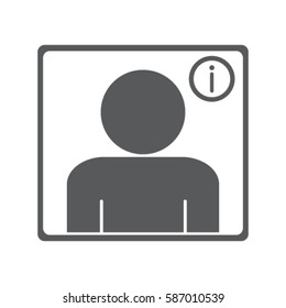 Support icon, information service vector illustration