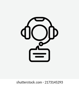  icono de soporte, icono de contorno de tutor de negocios aislado en fondo gris claro, perfecto para sitio web, blog, logotipo, diseño gráfico, medios sociales, interfaz de usuario, aplicación móvil