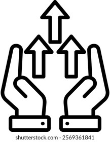 Support Icon Line Vector Illustration