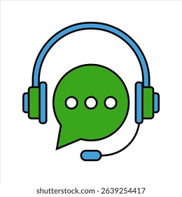 Support icon. Lineal color style.