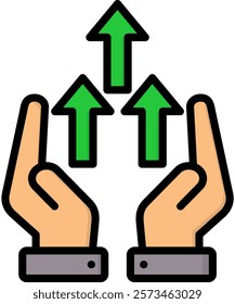 Support Icon Lineal Color Vector Illustration