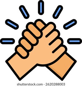 Support Icon Lineal Color Vector Illustration