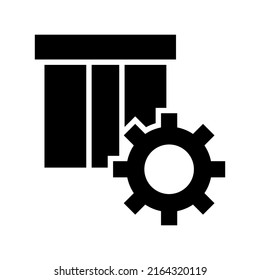 Icono de soporte o logotipo símbolo de signo aislado ilustración vectorial - iconos vectoriales de estilo negro de alta calidad
