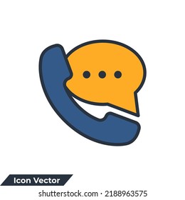 support icon logo vector illustration. Customer Support symbol template for graphic and web design collection