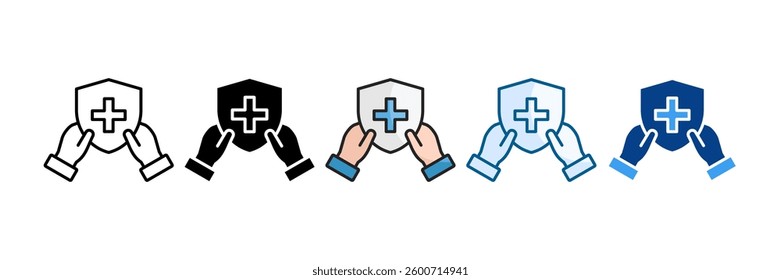 Support Icon Set Multiple Style Collection
