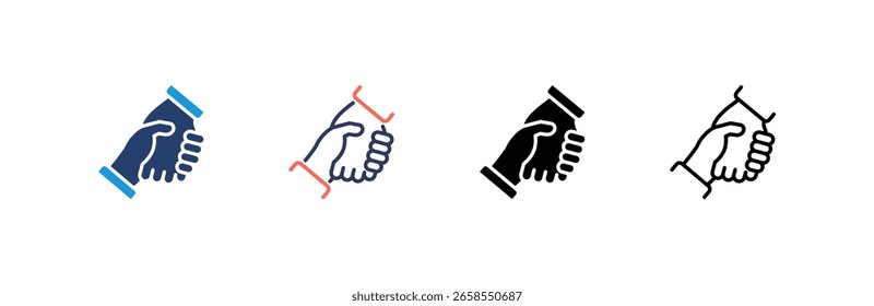 Support icon set multiple style collection