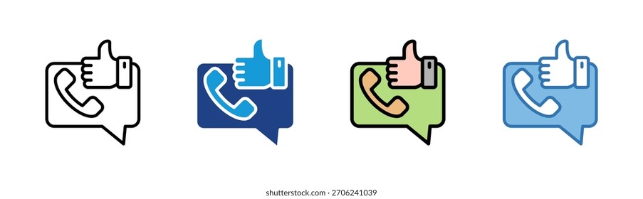 Support icon set multiple style collection
