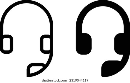 Hoja de iconos de soporte, línea de estilo plana simple y de forma plana y sólido Isolated vector ilustración sobre fondo blanco. Para aplicaciones, logotipo, sitios web, símbolo , UI, UX, gráfico y diseño web. EPS 10.