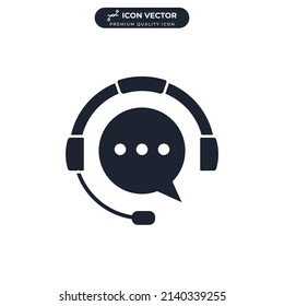 plantilla de símbolo de icono de soporte para la ilustración vectorial de la colección de diseño gráfico y web