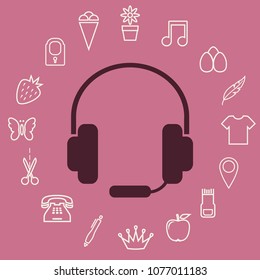 Support icon, vector design element
