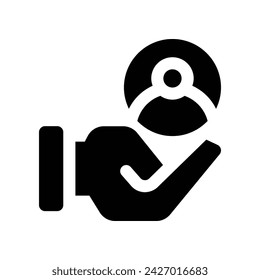 support icon. vector glyph icon for your website, mobile, presentation, and logo design.