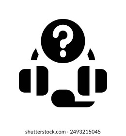 support icon. vector glyph icon for your website, mobile, presentation, and logo design.