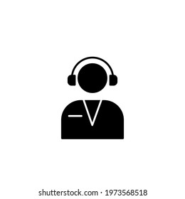 support icon vector illustration. support icon black style design. isolated on white background