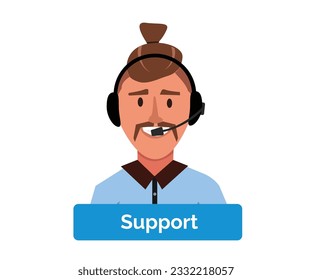 Support Icon Vector Image for Website or App