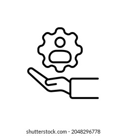 Support icon in vector. Logotype