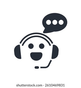 support icon. vector.Editable stroke.linear style sign for use web design,logo.Symbol illustration.