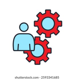support icons isolated on White Background. Flat style design
