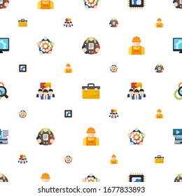 el patrón de iconos de soporte es transparente. Incluye equipo plano editable, caja de herramientas, reparación de electrónica, Construcción de equipos, creador, iconos de optimización de búsqueda. iconos de soporte para web y móvil.