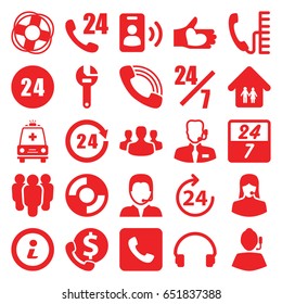 Support icons set. set of 25 support filled icons such as 24 hours, wrench, hand with heart, headset, call, ambulance, family home, info, user group, lifebuoy, phone