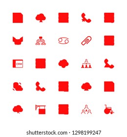 support icons set with crm, cloud computing and group vector set