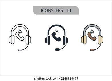 support icons  symbol vector elements for infographic web