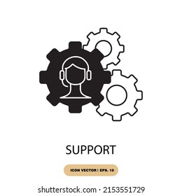 support icons  symbol vector elements for infographic web