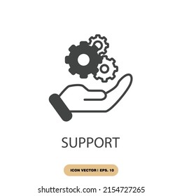 support icons  symbol vector elements for infographic web