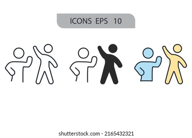 support icons  symbol vector elements for infographic web