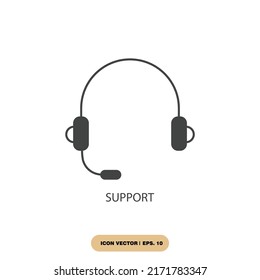 support icons  symbol vector elements for infographic web