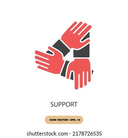 support icons  symbol vector elements for infographic web
