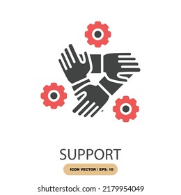 support icons  symbol vector elements for infographic web