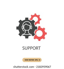 Support Icons Symbol Vector Elements Infographic Stock Vector (Royalty ...