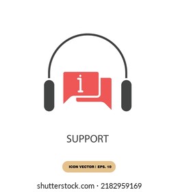 support icons  symbol vector elements for infographic web