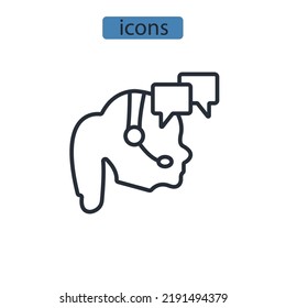 support icons  symbol vector elements for infographic web
